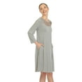 thumbnail image 2 of White Mark Robe Évasée à Encolure Croisée pour Femmes, 2 of 6