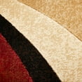 thumbnail image 3 of Home Dynamix Tribeca Slade Contemporary Abstract Area Rug, Brown/Red, 5'2" Round, 3 of 5