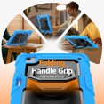thumbnail image 3 of for iPad Pro 11 inch Case (2022/2021/2020/2018), 360 Rotating Shockproof Cover with Stand, Handle, Shoulder Strap, Sky Blue, 3 of 7
