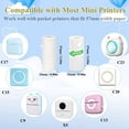 thumbnail image 3 of 16 Rolls Mini Thermal Printer Paper, Including 6 Rolls Thermal Sticker Paper & 10 Rolls Thermal Plain Paper , 57X25mm, 3 of 8