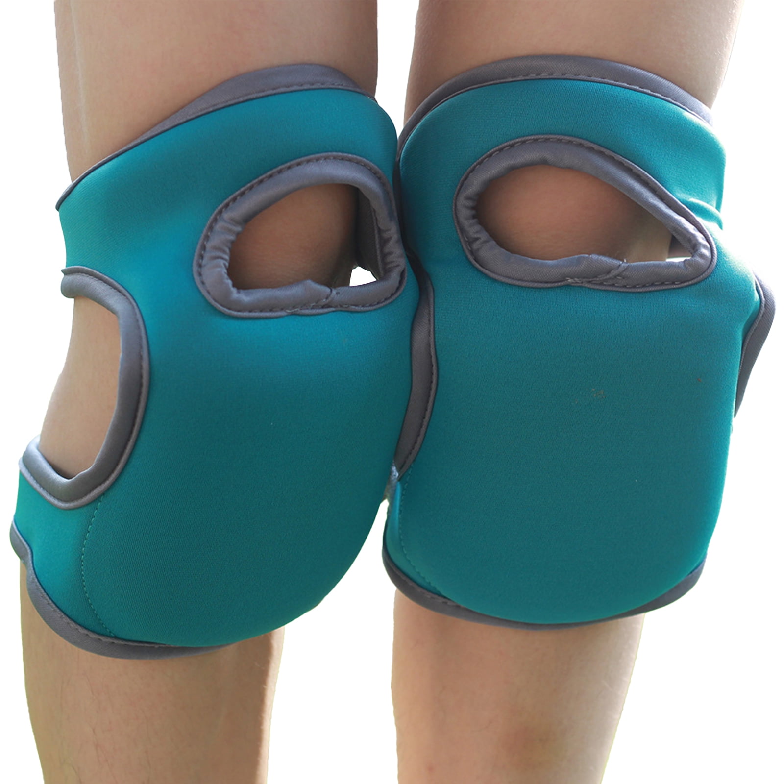 1 Pair Blue Strong Adjustable Strap Flooring and Roofing Knee Pads 