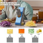 Balea Gray Light Blue Mandoline Slicer - Potato and Vegetable Chopper - 1 Count