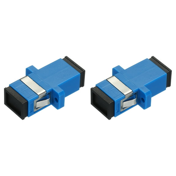 Uxcell Fiber Optical Coupler SC/UPC Female-SC/UPC Female, Single Mode Simplex Adapter, SC-SC/UPC, for Network, 2pcs
