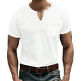 thumbnail image 1 of pstuiky camisetas para hombre, Camiseta de manga corta para hombre, informal, de color liso, de red, con cuello redondo, manga corta, ligera, de manga corta y cuello redondo. ropa de hombre xl, 1 of 5