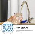 thumbnail image 3 of HAMPPLIES 200pcs Blue House Water Filter Coupler Plastic Needed For Water Fitting, 3 of 6