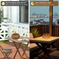 thumbnail image 5 of 2 paquetes de linternas solares al aire libre impermeable, decoración de la lámpara de mesa al aire libre, luces solares de ratán decorativas, 5 of 5
