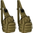 thumbnail image 1 of Mini Mochila Táctica Militar VentDepot UrbanBackBrown 2Pzas Capacidad 5 kilos Táctica de Hombro Tela Militar Oxford 600D Cierre Cr, 1 of 1