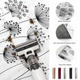 thumbnail image 5 of Area Rugs 3'x5', Black Dandelion Carpet Runner Indoor Outdoor Rugs Home Decor Aesthetic, Country Modern Minimalist Flower Non Slip Mats Washable Accent Rug for Living Room Bedroom, 5 of 8