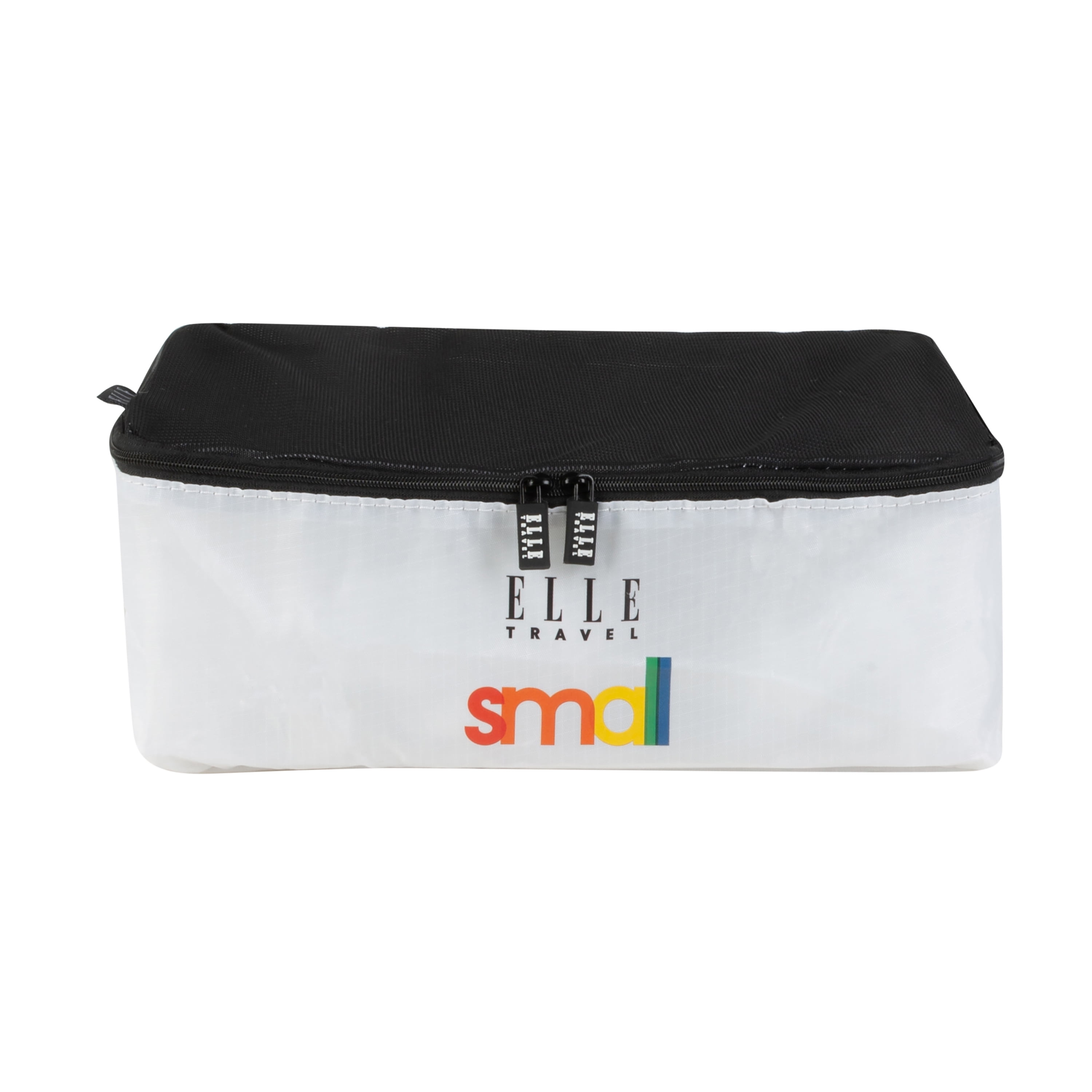 ELLE Paris 3 Piece EPI Leather Packing Cube Set in White