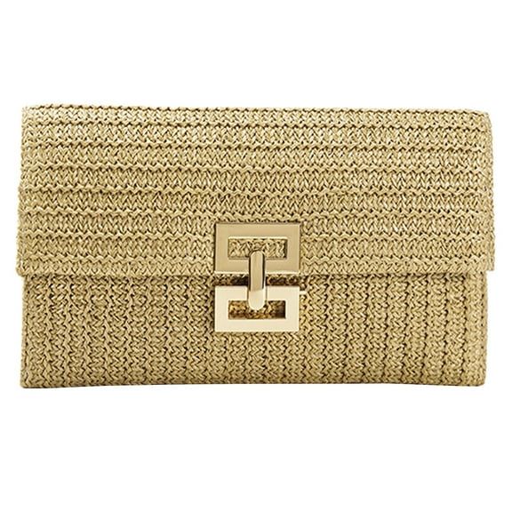 Casual Woven Clutch Bag Woven Clutch Bag Money Wallet Envelope Clutch Bag