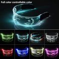 thumbnail image 2 of LED luminous glasses for adults,LED visor glasses in 7 colors, 2 of 5