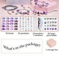 thumbnail image 2 of SHARE SUNSHINE Bracelet Jewelry Making Kit DIY Craft Arts Set with Box Gift for Girls and Women(Purple), 2 of 6