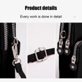 thumbnail image 2 of Nylon Crossbody Sling Bag, Minimalist Travel Backpack with Adjustable Strap, Multi-Compartment Design for Phone, Wallet, and Essentials, Durable Outdoor Use, 2 of 7