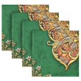 thumbnail image 4 of Iauyy Satin Napkins Set of 6- Butterfly- Green DIY Printing Decoration Cloth Napkin- Easy Care for Home/Party, 4 of 8