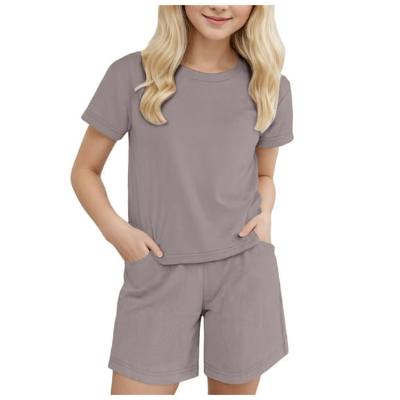 HZLPFO Toddler Girls Clothes Girls Summer Clothes Casual Clothing Suit T-Shirt Pants,1T-5T