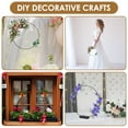 thumbnail image 6 of Threns 10Pcs Floral Hoops Metal Floral Wreath Decor Centerpiece Hoops for Wedding,with Holders,10",Black, 6 of 7