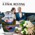 thumbnail image 3 of JAGASY Car Urn for Ashes Adult Brother - Lavedner Flower Urns for Human Ashes Keepsake 3" - Funeral Urns Large 10" for Mom & Dad - Combo Urn for Family - 1 Large & 4 Mini, 3 of 6