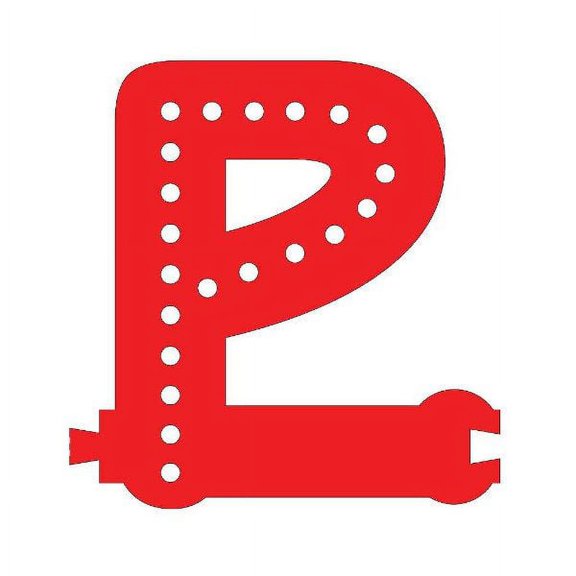 Smart LED Letter P - RED
