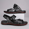 thumbnail image 1 of Elegantes sandalias de punta abierta para hombre, suela suave con diseño de correa para comodidad y antideslizante en la playa., 1 of 4