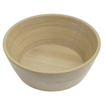 Salad Bowl Wood Look With Butcher Block Finish - 6