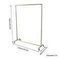 thumbnail image 4 of DENEST Heavy Duty Commercial Garment Rack Metal Rolling Clothing Shelf For Retail Store, 4 of 11