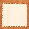 thumbnail image 1 of Ahgly Company Indoor Square Solid Orange Modern Area Rugs, 6' Square, 1 of 1