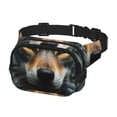 thumbnail image 2 of Balery Realistic Style Colorful Wolf Mochila Cinturón para Mujeres y Hombres, Bolsa de Cintura Impermeable de Doble Capa con Correa, 2 of 9