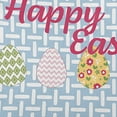 thumbnail image 3 of Simply Daisy 18-inch Square Happy Easter Polyester Throw Pillow, Blue Qty 1, 3 of 4