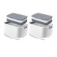 thumbnail image 1 of 2 dispensadores de jabón para platos con soporte para esponja, dispensador de jabón para platos, dispensador de jabón a presión, caja de almacenamiento para encimera de cocina B, 1 of 7