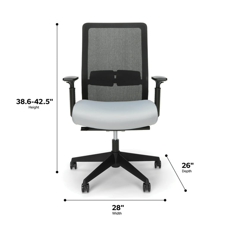 HON Basyx Biometryx Commercial Grade Task Chair Office Chair in Grey BSX155VA19T
