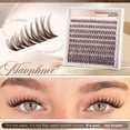 thumbnail image 7 of Brown Eyelash Clusters 8-14mm Mix, Short Wispy Natural Individual Lash Extensions, CC Curl Dark Brown Cluster Lashes, 99 Pcs DIY At-Home Lash Extension Pack for Women, 7 of 7