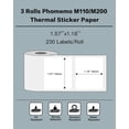 thumbnail image 2 of Etiquetas térmicas Phomemo M110/M100/M220/M221/M150/M250/M108 23, 2 of 6