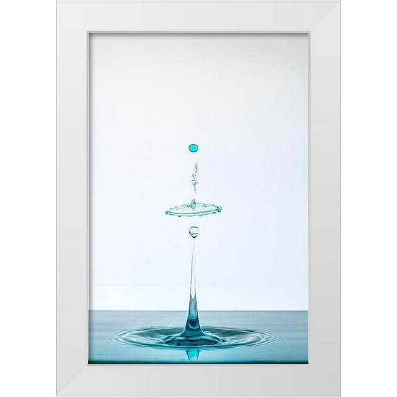 Prieto, Adamo 23x32 White Modern Wood Framed Museum Art Print Titled - Drop