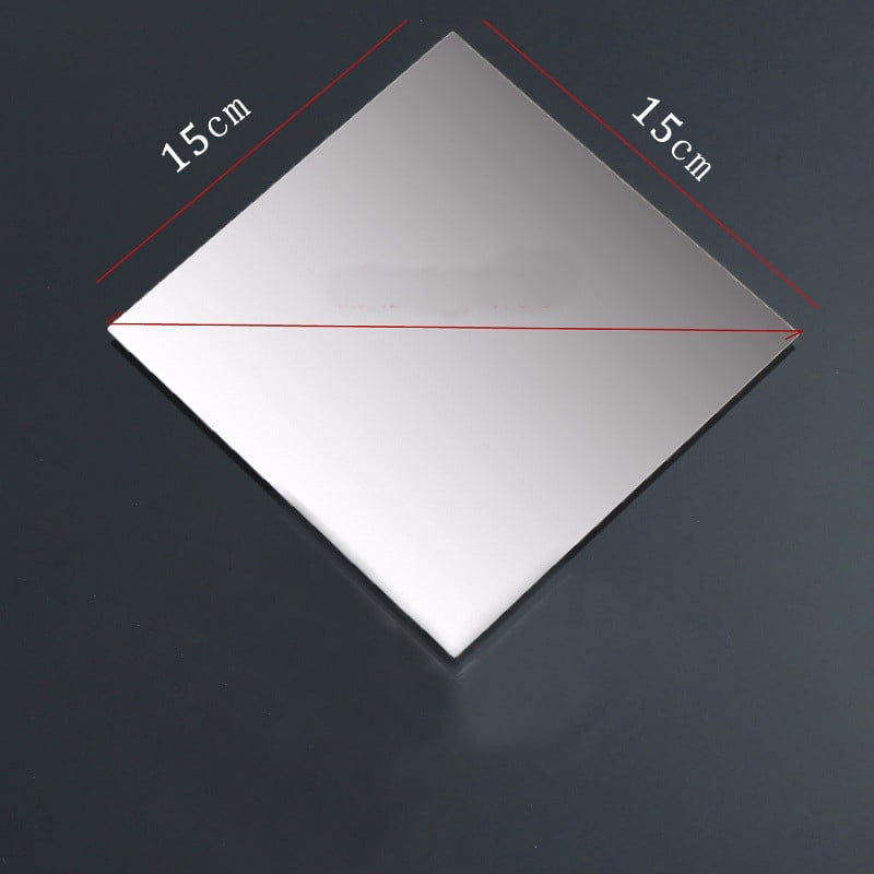 1x 2x 3x 5x 16 Sheets Flexible Mirror Sheets Mirror Wall Stickers Self