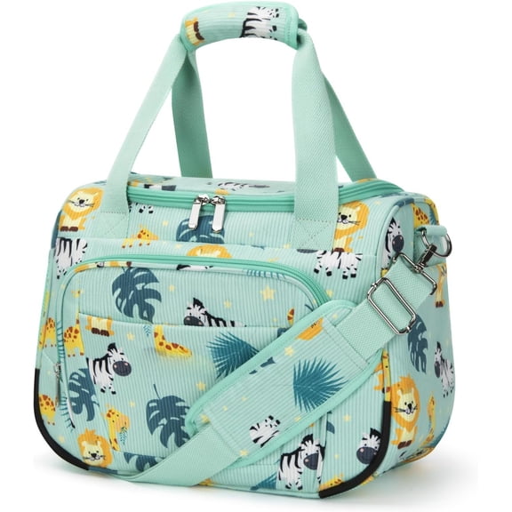 Duffle Bag for Girls Boys, Travel Duffle Bag  Travel Bag Weekender Overnight Bag  Gym Dance Bag for Girls Boys Teens -14IN Grassland