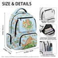 thumbnail image 7 of Aplkyhs Just A Boy Who Loves Soccer Backpack for Kids 9-12 School Bag Lightweight Water Resistant Bookbag for Daily School Sea Turtle Capybara, 7 of 7