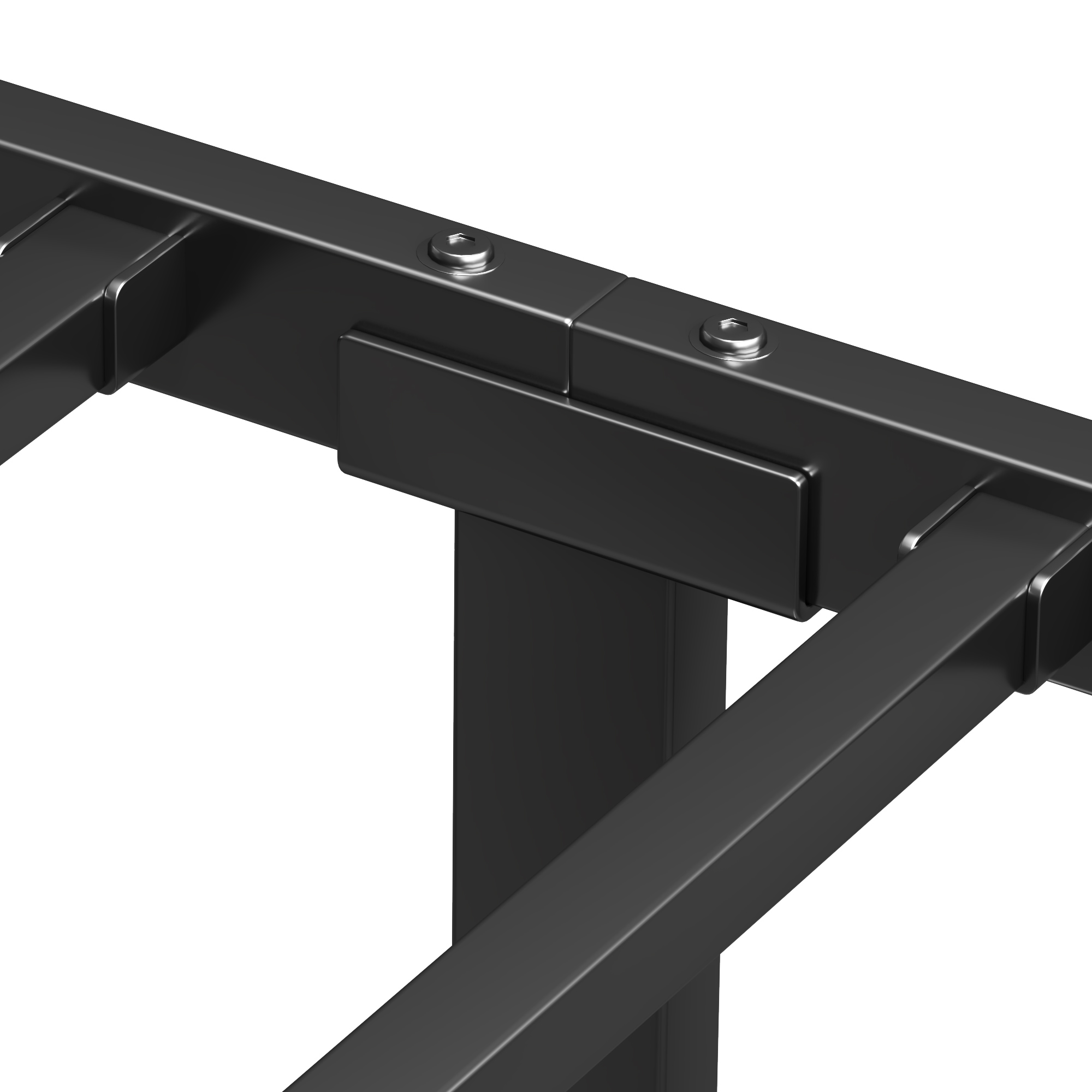 Heavy Duty Thick Metal Bed Frame With Headboard Footboard, 1200lb Load Capacity, King Size