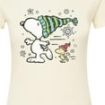 thumbnail image 3 of Peanuts - Snoopy Woodstock Skate - Juniors Fitted Graphic T-Shirt, 3 of 6