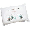 Personalized TeePee coral aqua Pillowcase
