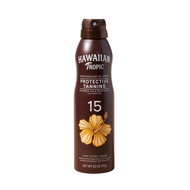 Aceite bronceador Hawaiian Tropic Dry Oil SPF 15 177 ml