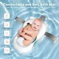 thumbnail image 5 of TOPCHANCES Collapsible Baby Bathtub with Thermometer, Newborn Shower Tub with Baby Tub Cushion & Bath Cap, Portable Baby Folding Bathtub for 0-12 Month Newborn, Pink, 5 of 12