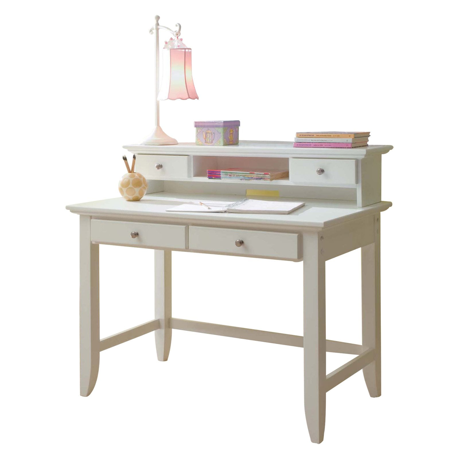Naples White Student Desk And Hutch