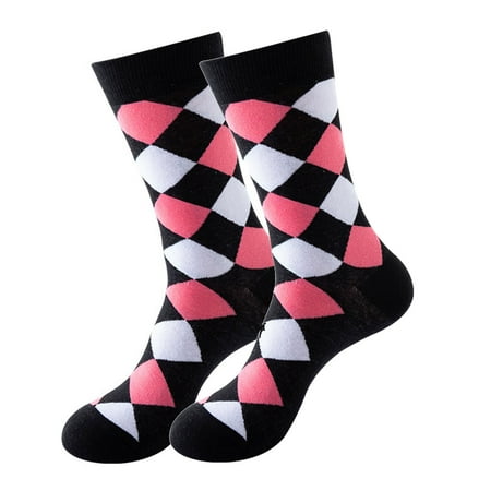 

Yinguo Print Socks For Women Girls Geometric Print Colorful Pattern Novelty Cute