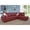 Red, variant on L Shape Leather sofa Couch Modern Sectional Couch with Chaise for Living Room Furniture Sets, Red