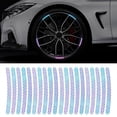thumbnail image 1 of Active Radiance 20pcs Car Tire Rim Reflective Sticker Night Warning Strip Motorcycle Decals Auto Reflector Bike Wheel Hub Stickers, 1 of 9