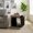 Oak Light Brown/Black, variant on Kings Brand Furniture Arlo Bookcase End Table, Rectangular Side Table with Open Cube Storage Shelf for Living Room, Bedroom or Small Spaces, Oak Light Brown/Black Finish