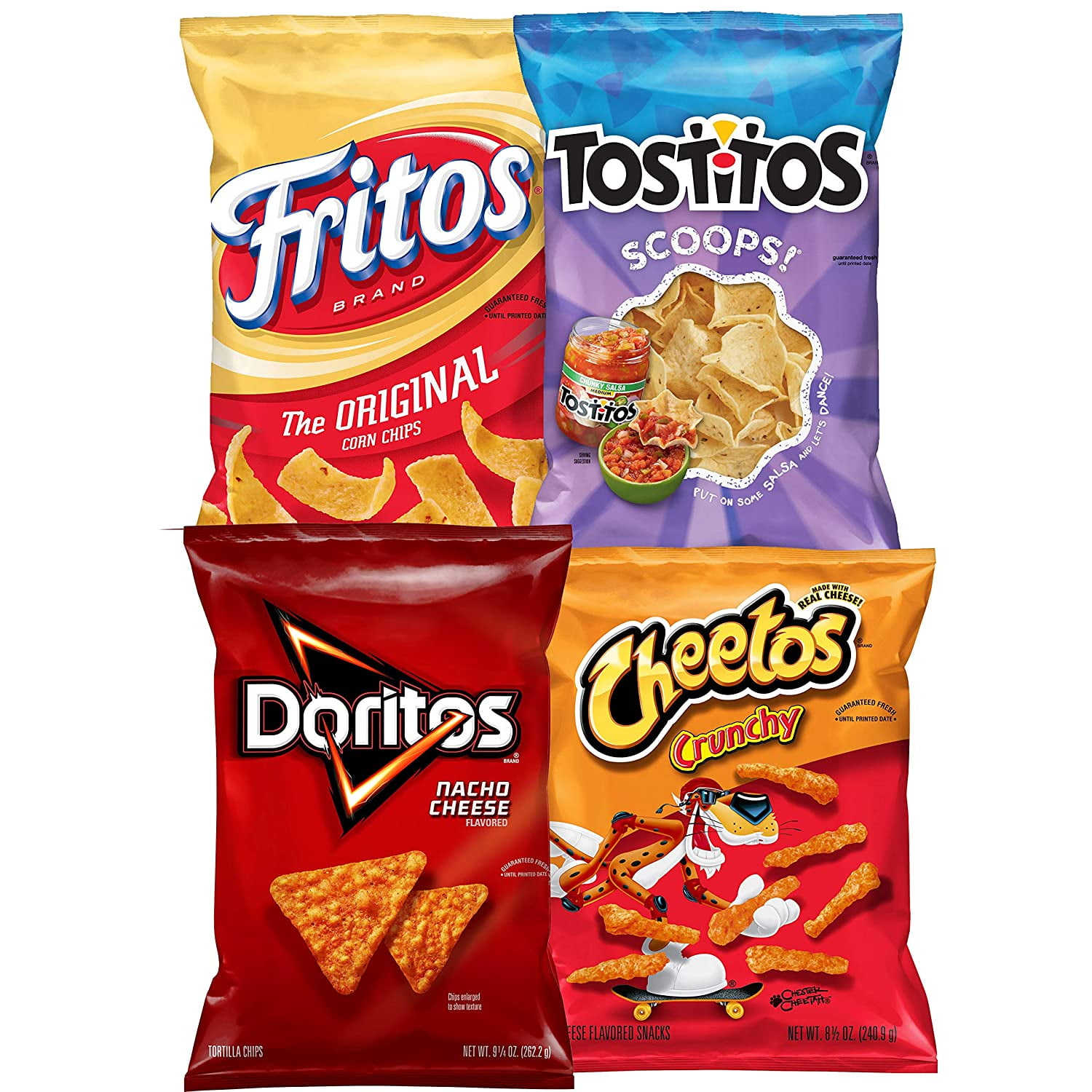 Tostitos Scoops Tortilla Chips & Cheetos Crunchy Cheese Snacks