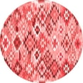 thumbnail image 1 of Ahgly Company Indoor Round Southwestern Red Country Area Rugs, 4' Round, 1 of 4