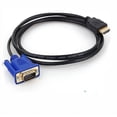 thumbnail image 2 of (Gift Of K) HDMI to Vga Adapter Cable Vga to HDMI Adapter D-sub Monitor to HDMI Adapter 15 Pin to HDMI Male to Vga Male Connector Cord Transmitter Unidirectional Transmission, 2 of 4