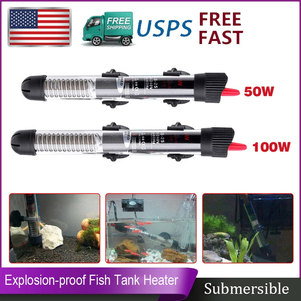 Aquaheat Aquarium Heater 50100W AntiExplosion for Tropical Fish Tank